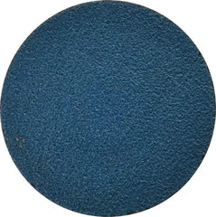 Tru-Maxx - 3" Disc Diam, 60 Grit, Zirconia Alumina Quick Change Disc - Type R Attaching System, Coated, Blue, Medium Grade, 20,000 RPM - Benchmark Tooling