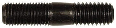 Dorman - 7/16-20 Long Thread, 7/16-14 Short Thread, 2" OAL Unequal Double Threaded Stud - Steel, Black Oxide Finish, 7/8" Long Thread Length, 3/4" Short Thread Length - Benchmark Tooling