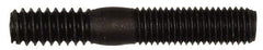 Dorman - 1/4-28 Long Thread, 1/4-20 Short Thread, 1-1/2" OAL Unequal Double Threaded Stud - Steel, Black Oxide Finish, 3/4" Long Thread Length, 1/2" Short Thread Length - Benchmark Tooling