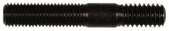 Dorman - 5/16-24 Long Thread, 5/16-18 Short Thread, 2" OAL Unequal Double Threaded Stud - Steel, Black Oxide Finish, 1" Long Thread Length, 9/16" Short Thread Length - Benchmark Tooling