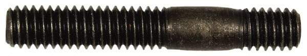 Dorman - 5/16-18 2" OAL Unequal Double Threaded Stud - Steel, Black Oxide Finish, 1" Long Thread Length, 7/16" Short Thread Length - Benchmark Tooling