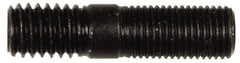 Dorman - 3/8-24 Long Thread, 3/8-16 Short Thread, 1-1/2" OAL Unequal Double Threaded Stud - Steel, 3/4" Long Thread Length, 1/2" Short Thread Length - Benchmark Tooling