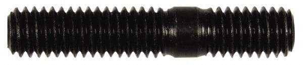 Dorman - 3/8-16 2" OAL Unequal Double Threaded Stud - Steel, Black Oxide Finish, 1-1/8" Long Thread Length, 5/8" Short Thread Length - Benchmark Tooling