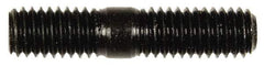 Dorman - 7/16-14 2" OAL Unequal Double Threaded Stud - Steel, Black Oxide Finish, 1" Long Thread Length, 3/4" Short Thread Length - Benchmark Tooling