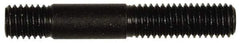 Dorman - 3/8-16 2-7/32" OAL Unequal Double Threaded Stud - Steel, Black Oxide Finish, 1-1/2" Long Thread Length, 7/16" Short Thread Length - Benchmark Tooling