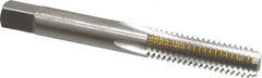OSG - 5/16-18 UNC 4 Flute Bright Finish High Speed Steel Straight Flute Standard Hand Tap - Bottoming, Right Hand Thread, 2-23/32" OAL, 1-1/8" Thread Length, H2 Limit, Oversize - Exact Industrial Supply