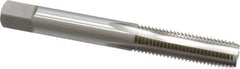 OSG - 5/16-24 UNF 4 Flute Bright Finish High Speed Steel Straight Flute Standard Hand Tap - Bottoming, Right Hand Thread, 2-23/32" OAL, 1-21/32" Thread Length, H2 Limit, Oversize - Exact Industrial Supply