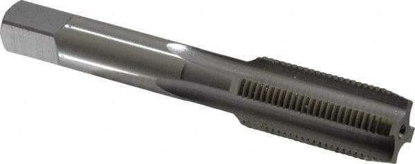 OSG - 5/8-18 UNF 4 Flute Bright Finish High Speed Steel Straight Flute Standard Hand Tap - Plug, Right Hand Thread, 3-13/16" OAL, 1-13/16" Thread Length, H2 Limit, Oversize - Exact Industrial Supply