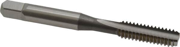 OSG - 1/4-20 UNC 3B 2 Flute Bright Finish High Speed Steel Straight Flute Standard Hand Tap - Bottoming, Right Hand Thread, 2-1/2" OAL, 1" Thread Length, H3 Limit, Oversize - Exact Industrial Supply