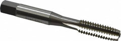 OSG - 5/16-18 UNC 3B 3 Flute Bright Finish High Speed Steel Straight Flute Standard Hand Tap - Plug, Right Hand Thread, 2-23/32" OAL, 1-1/8" Thread Length, H3 Limit, Oversize - Exact Industrial Supply
