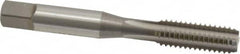 OSG - 5/16-18 UNC 3B 4 Flute Bright Finish High Speed Steel Straight Flute Standard Hand Tap - Bottoming, Right Hand Thread, 2-23/32" OAL, 1-1/8" Thread Length, H3 Limit, Oversize - Exact Industrial Supply