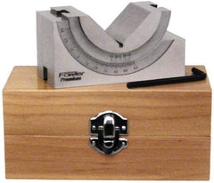 Fowler - 1-3/4" Max Capacity, 90° Angle, Steel V-Block - 3-3/4" Long x 1-3/4" Wide x 2" High, Sold as Individual - Benchmark Tooling