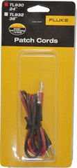 Fluke - Black/Red Electrical Test Equipment Patch Cord Set - Use with Test Equipment - Benchmark Tooling