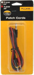 Fluke - Black/Red Electrical Test Equipment Patch Cord Set - Use with Test Equipment - Benchmark Tooling