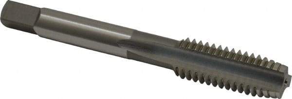 OSG - 7/16-14 UNC 3 Flute Bright Finish High Speed Steel Straight Flute Standard Hand Tap - Plug, Right Hand Thread, 3-5/32" OAL, 1-7/16" Thread Length, H3 Limit, Oversize - Exact Industrial Supply