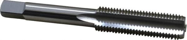 OSG - 7/16-20 UNF 3 Flute Bright Finish High Speed Steel Straight Flute Standard Hand Tap - Bottoming, Right Hand Thread, 3-5/32" OAL, 1-7/16" Thread Length, H3 Limit, Oversize - Exact Industrial Supply