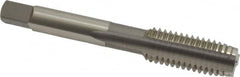OSG - 1/2-13 UNC 3B 3 Flute Bright Finish High Speed Steel Straight Flute Standard Hand Tap - Plug, Right Hand Thread, 3-3/8" OAL, 1-21/32" Thread Length, H3 Limit, Oversize - Exact Industrial Supply