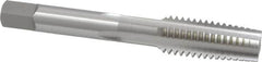 OSG - 1/2-13 UNC 3B 4 Flute Bright Finish High Speed Steel Straight Flute Standard Hand Tap - Taper, Right Hand Thread, 3-3/8" OAL, 1-21/32" Thread Length, H3 Limit, Oversize - Exact Industrial Supply