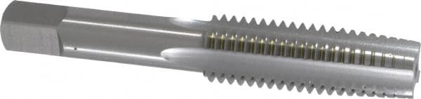 OSG - 5/8-11 UNC 3B 4 Flute Bright Finish High Speed Steel Straight Flute Standard Hand Tap - Taper, Right Hand Thread, 3-13/16" OAL, 1-13/16" Thread Length, H3 Limit, Oversize - Exact Industrial Supply