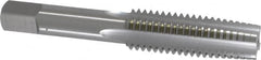 OSG - 5/8-11 UNC 3B 4 Flute Bright Finish High Speed Steel Straight Flute Standard Hand Tap - Taper, Right Hand Thread, 3-13/16" OAL, 1-13/16" Thread Length, H3 Limit, Oversize - Exact Industrial Supply
