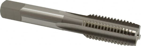 OSG - 11/16-11 UNS 4 Flute Bright Finish High Speed Steel Straight Flute Standard Hand Tap - Plug, Right Hand Thread, 4-1/32" OAL, 1-13/16" Thread Length, H3 Limit, Oversize - Exact Industrial Supply