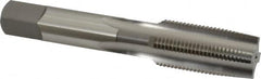 OSG - 3/4-16 UNF 3B 4 Flute Bright Finish High Speed Steel Straight Flute Standard Hand Tap - Taper, Right Hand Thread, 4-1/4" OAL, 2" Thread Length, H3 Limit, Oversize - Exact Industrial Supply