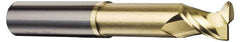 Accupro - 1/2", 2 Flute, Single End, Solid Carbide, 0.02" Corner Radius End Mill - 3" OAL, 45° Helix, Right Hand Flute, 5/8" LOC, Right Hand Cut - Benchmark Tooling