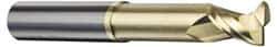 Accupro - 1/8", 2 Flute, Single End, Solid Carbide, 0.03" Corner Radius End Mill - 3" OAL, 45° Helix, Right Hand Flute, 1/4" LOC, Right Hand Cut, 1-3/8" Extended Reach - Benchmark Tooling