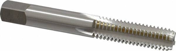 OSG - 3/8-16 UNC 2B 4 Flute Bright Finish High Speed Steel Straight Flute Standard Hand Tap - Bottoming, Right Hand Thread, 2-15/16" OAL, 1-1/4" Thread Length, H5 Limit, Oversize - Benchmark Tooling