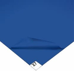 Wearwell - 3' Long x 2' Wide x 1/8" Thick, Dry Environment, Smooth Pattern Clean Room Matting - Tacky Sheets, Blue, 30 Layers per Mat, Series 095 - Benchmark Tooling