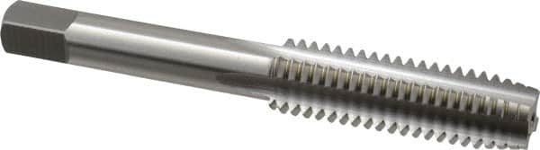 OSG - 7/16-14 UNC 4 Flute Bright Finish High Speed Steel Straight Flute Standard Hand Tap - Plug, Right Hand Thread, 3-5/32" OAL, 1-7/16" Thread Length, H5 Limit, Oversize - Exact Industrial Supply
