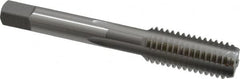OSG - 1/2-13 UNC 2B 4 Flute Bright Finish High Speed Steel Straight Flute Standard Hand Tap - Bottoming, Right Hand Thread, 3-3/8" OAL, 1-21/32" Thread Length, H5 Limit, Oversize - Exact Industrial Supply