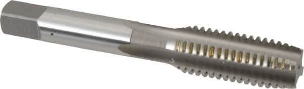 OSG - 9/16-12 UNC 4 Flute Bright Finish High Speed Steel Straight Flute Standard Hand Tap - Plug, Right Hand Thread, 3-19/32" OAL, 1-21/32" Thread Length, H5 Limit, Oversize - Exact Industrial Supply