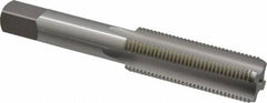 OSG - 5/8-18 UNF 2B 4 Flute Bright Finish High Speed Steel Straight Flute Standard Hand Tap - Bottoming, Right Hand Thread, 3-13/16" OAL, 1-13/16" Thread Length, H5 Limit, Oversize - Benchmark Tooling