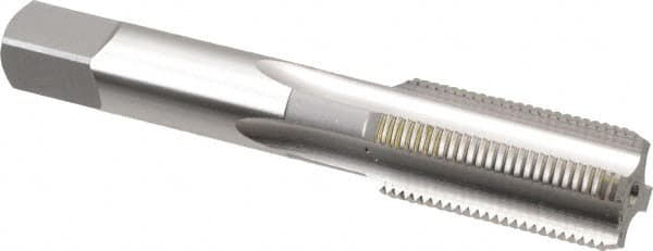 OSG - 3/4-16 UNF 2B 4 Flute Bright Finish High Speed Steel Straight Flute Standard Hand Tap - Bottoming, Right Hand Thread, 4-1/4" OAL, 2" Thread Length, H5 Limit, Oversize - Exact Industrial Supply