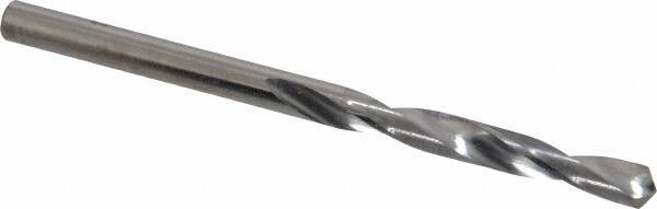 SGS - #9 118° Solid Carbide Jobber Drill - Bright Finish, Right Hand Cut, Spiral Flute, Straight Shank, 3" OAL, Faceted Point - Benchmark Tooling
