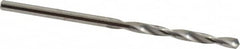 SGS - #36 118° Solid Carbide Jobber Drill - Bright Finish, Right Hand Cut, Spiral Flute, Straight Shank, 2-1/4" OAL, Faceted Point - Benchmark Tooling