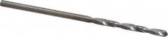 SGS - #50 118° Solid Carbide Jobber Drill - Bright Finish, Right Hand Cut, Spiral Flute, Straight Shank, 1-3/4" OAL, Faceted Point - Benchmark Tooling