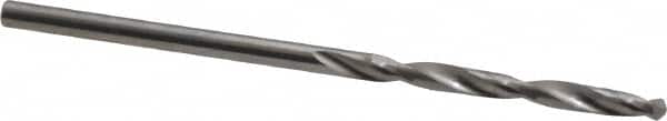 SGS - #51 118° Solid Carbide Jobber Drill - Bright Finish, Right Hand Cut, Spiral Flute, Straight Shank, 1-1/2" OAL, Faceted Point - Benchmark Tooling