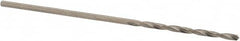 SGS - #63 118° Solid Carbide Jobber Drill - Bright Finish, Right Hand Cut, Spiral Flute, Straight Shank, 1-3/8" OAL, Faceted Point - Benchmark Tooling