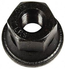 Dorman - 9/16-18 Black Oil Quench Finish Flanged Wheel Nut - 1-1/16" Hex, 1" OAL, 1.6 Diam Flange Seat Angle - Benchmark Tooling