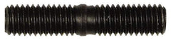 Dorman - M8x1.25 38mm OAL Unequal Double Threaded Stud - Steel, Black Oxide Finish, 18mm Long Thread Length, 17mm Short Thread Length, Metric - Benchmark Tooling