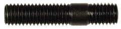 Dorman - M10x1.50 47mm OAL Unequal Double Threaded Stud - Steel, Zinc-Plated Finish, 27mm Long Thread Length, 12mm Short Thread Length, Metric - Benchmark Tooling