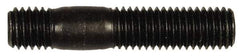 Dorman - M10x1.50 52mm OAL Unequal Double Threaded Stud - Steel, Black Oxide Finish, 27mm Long Thread Length, 12mm Short Thread Length, Metric - Benchmark Tooling