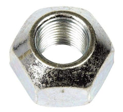 Dorman - 9/16-18 Zinc Finish Open Wheel Nut - 1" Hex, 21/32" OAL, 90° Seat Angle - Benchmark Tooling