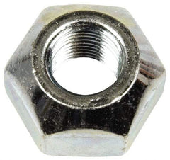 Dorman - 9/16-18 Zinc Finish Open Wheel Nut - 1-1/16" Hex, 21/32" OAL, 90° Seat Angle - Benchmark Tooling