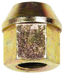 Dorman - M12-1.5 Zinc Finish Open Wheel Nut - 19mm Hex, 23mm OAL, 60° Seat Angle - Benchmark Tooling
