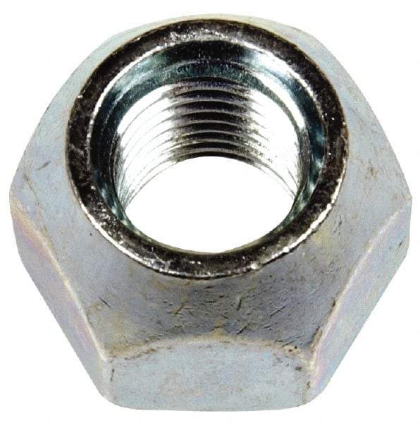 Dorman - M12-1.5 Zinc Finish Open Wheel Nut - 21mm Hex, 16mm OAL, 60° Seat Angle - Benchmark Tooling