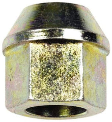 Dorman - 1/2-20 Zinc Finish Open Wheel Nut - 13/16" Hex, 15/16" OAL, 60° Seat Angle - Benchmark Tooling