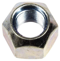 Dorman - 1/2-20 Zinc Finish Open Wheel Nut - 13/16" Hex, 5/8" OAL, 90° Seat Angle - Benchmark Tooling